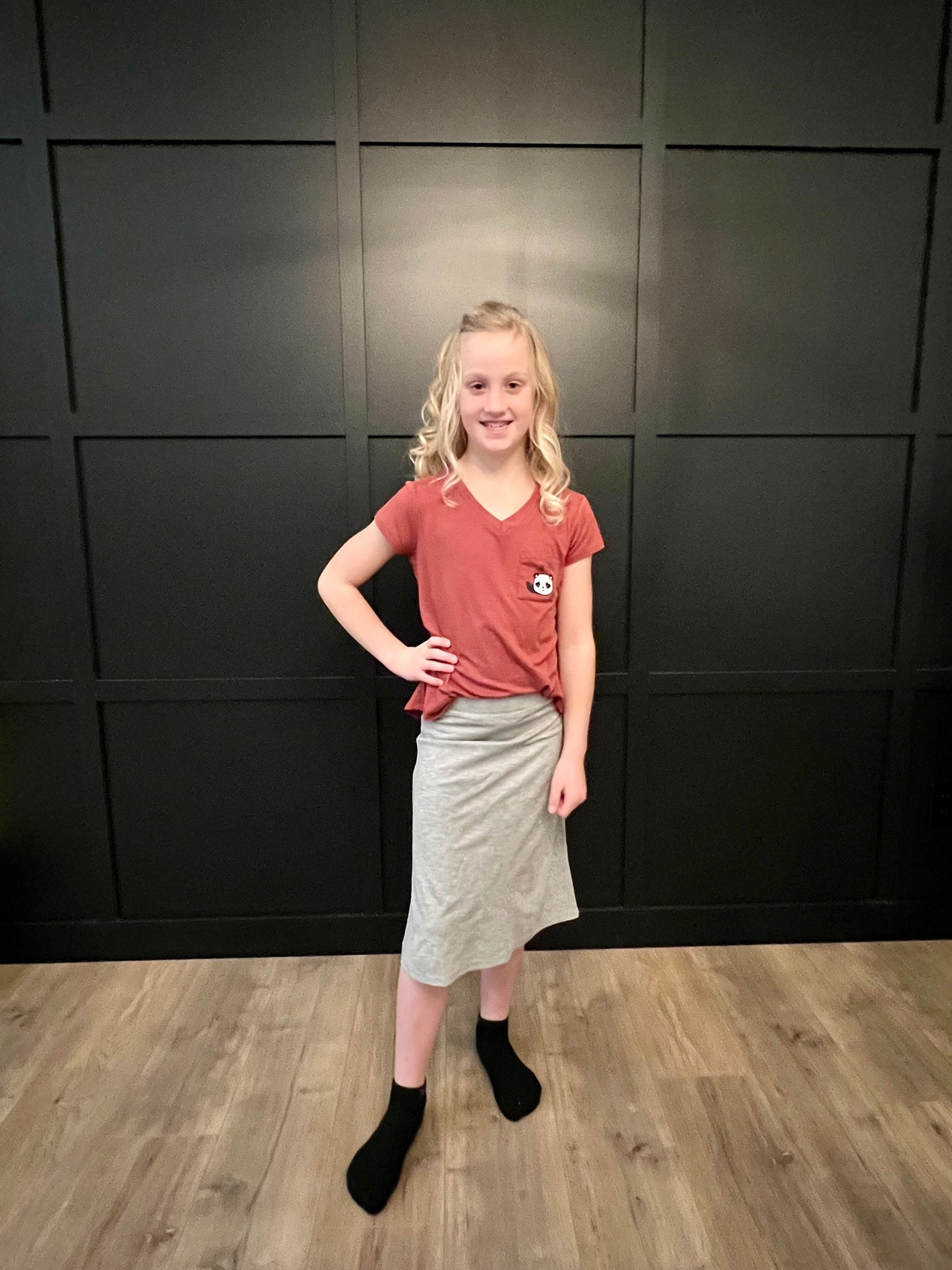 “Nova” Girls Skort in Grey - Ladies & Lavender Boutique