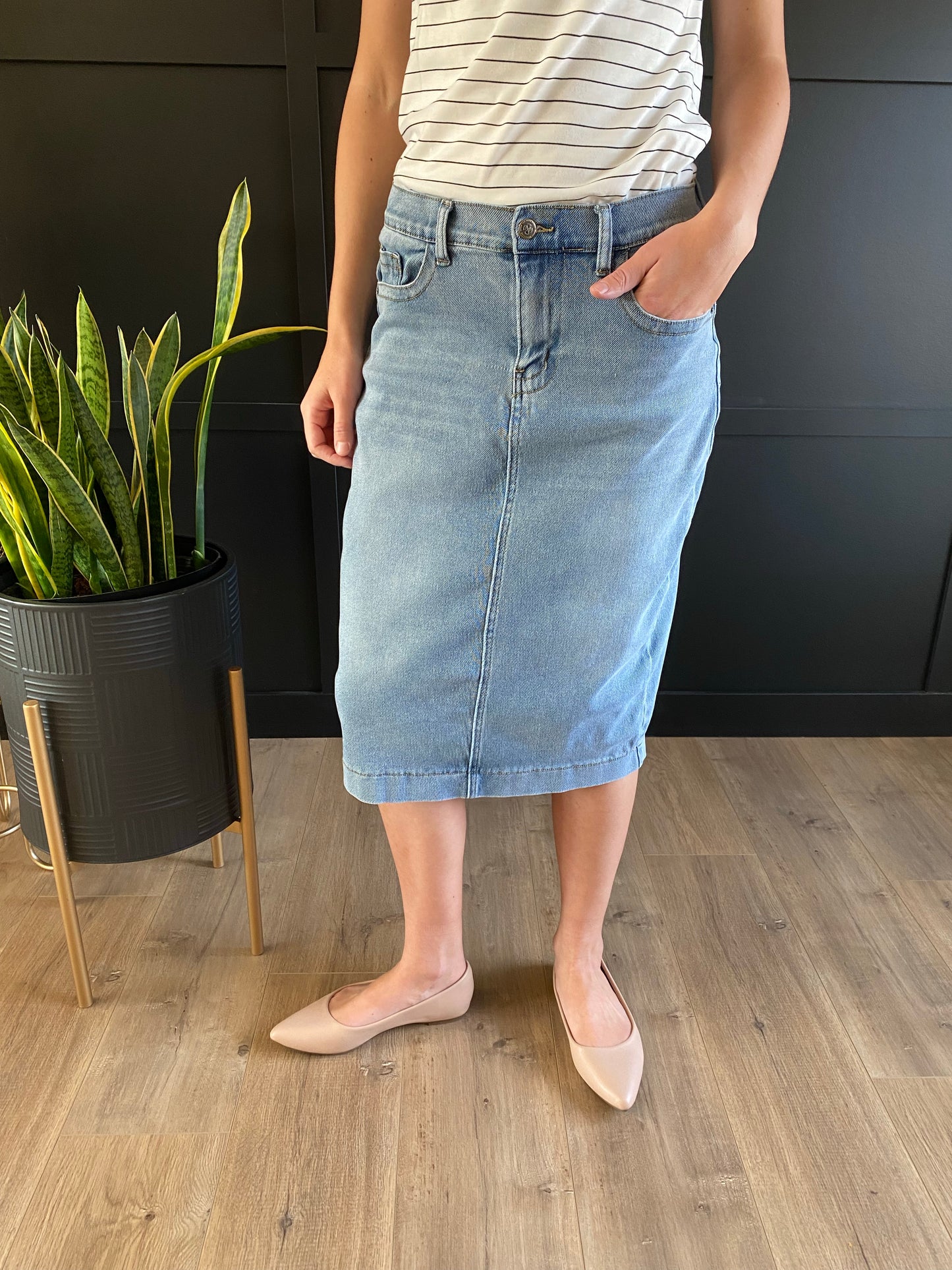"Brooklyn" in Light Denim - Ladies & Lavender Boutique