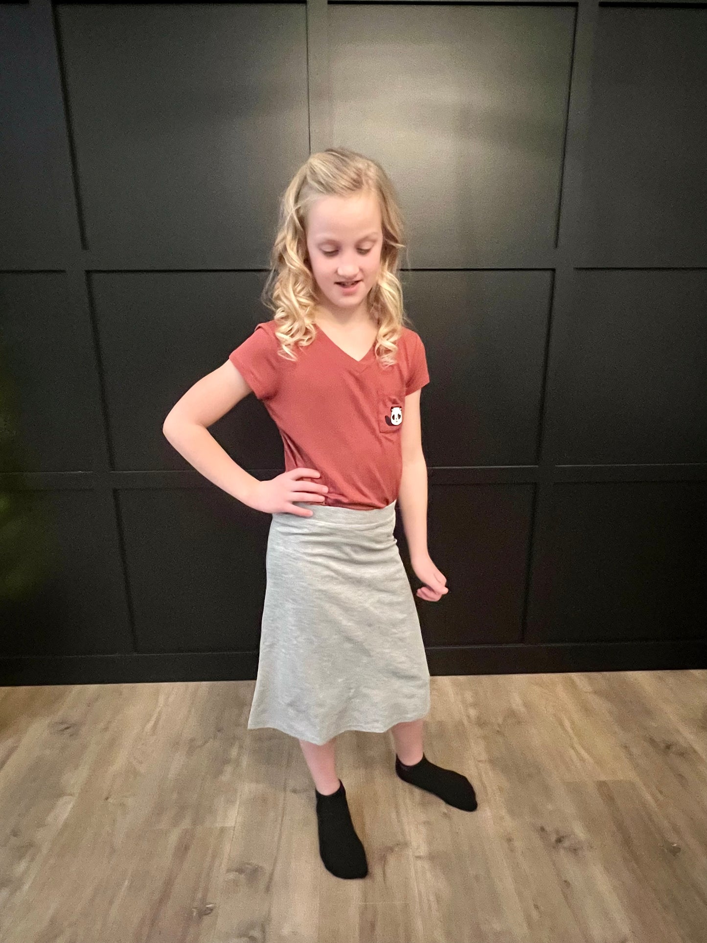 “Nova” Girls Skort in Grey - Ladies & Lavender Boutique